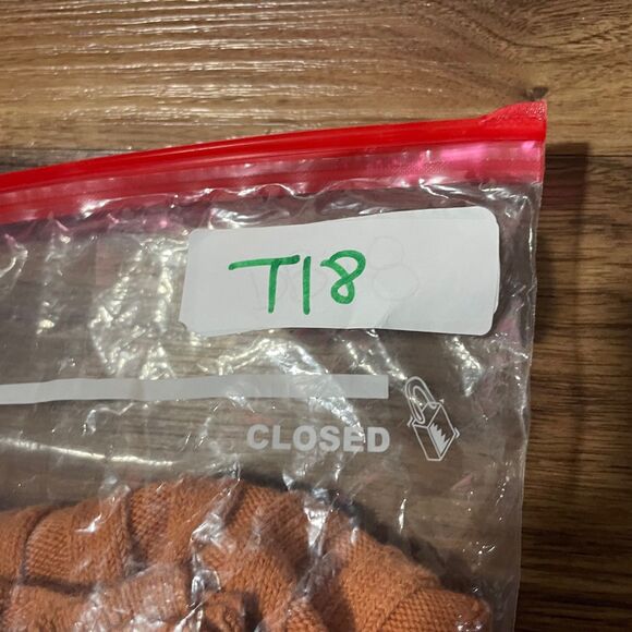 LOFT Ribbed Knit Button Front Sweater Tank Top Cotton Brown Women's Size Large - Picture 6 of 6